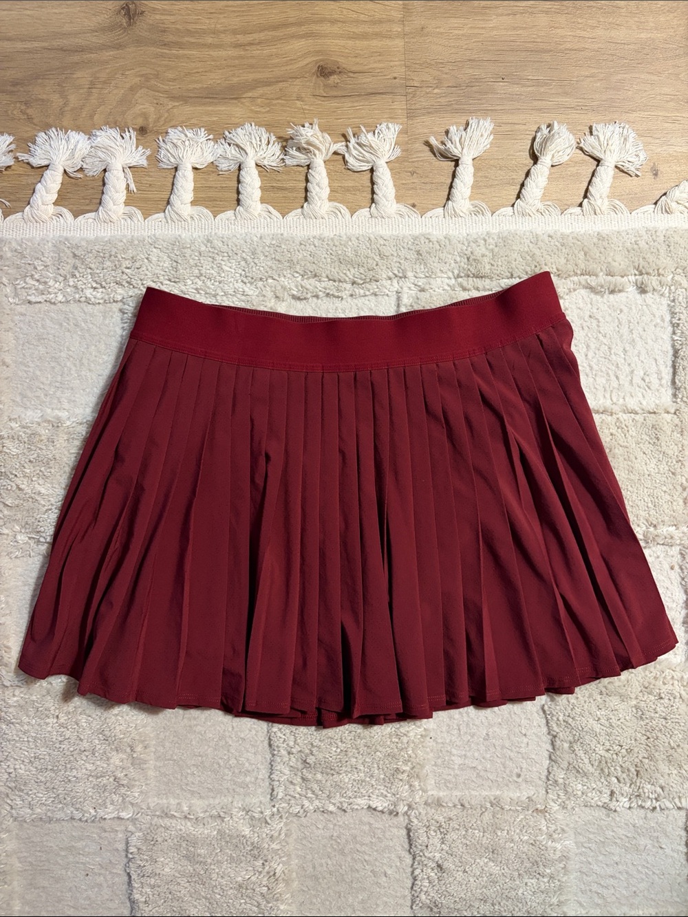 Athleta Match Point Pleated Lasercut Skort